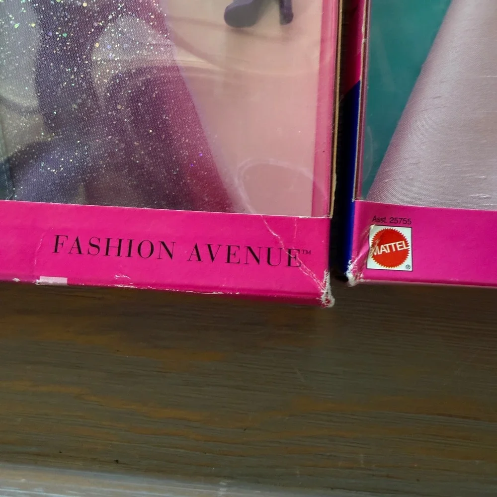 Vintage 2001 Barbie Fashion Avenue Paparazzi Pizzazz & Paris Film Festival Gowns
